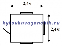 КПП (Контрольно-пропускной пункт) из БК 2,4м